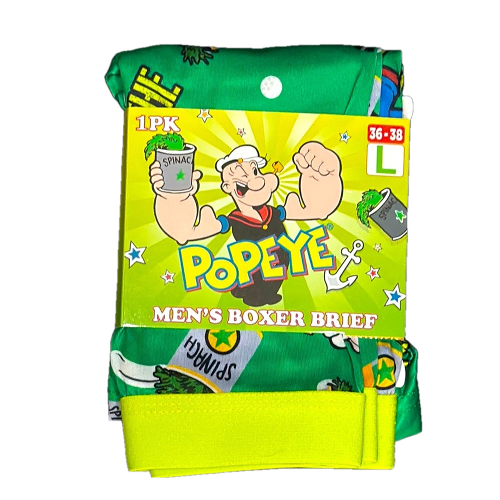 Mens Popeye The Sailor Man Licensed Boxer Briefs - Size Large - NWT